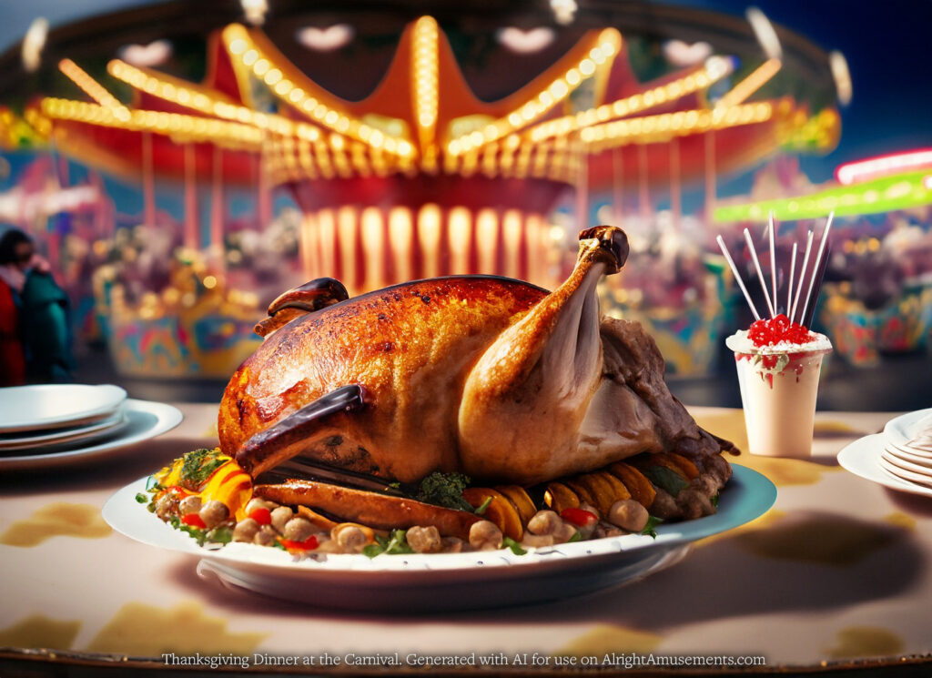 Thanksgiving Dinner at the carnival