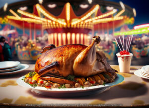 Thanksgiving Dinner at the carnival